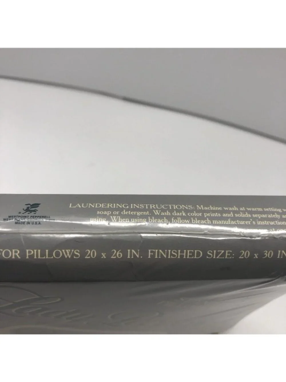 Vintage Lady Pepperell No Iron Standard Pillowcases cream cotton blend NOS